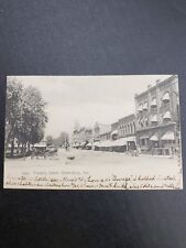 Greensburg Indiana Franklin street post card cira 1907 Horse Rare history  picture