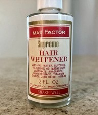 Vintage Max Factor Supreme Hair Whitener 2oz Unopened Bottle Hollywood 1950 RARE picture