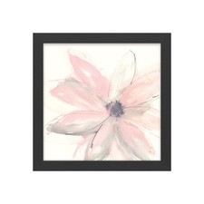 Trademark Fine Art Blush Clematis I Framed Art 18x18 picture