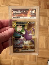 Pokemon - Team Rockets Crobat EX 242/182 - Destined Rivals Hyper Rare - ACE 10 picture