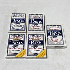5 Bee casino playing card decks – Club Special vintage collection picture