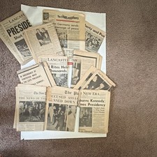 Lot of 11 JFK Assassination Newspapers November 1963 John F. Kennedy Death picture