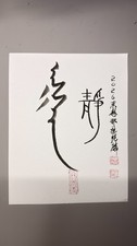 Original Manchu Calligraphy Zen Wall Art Hand Painted Qing Script Scroll Jing picture