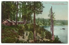Spokane WA Cottages at Hayden Lake Postcard Washington picture