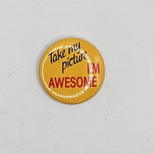 1970's TAKE MY PICTURE I’m Awesome 1 5/8