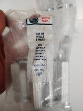 NOS Vintage Wald 7137 Slip-On Pedals Bolts Sidewalk Bike Unthreaded Crank USA picture