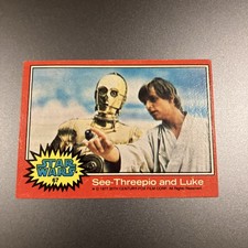 1977 Topps Star Wars See-Threepio and Luke #67 picture