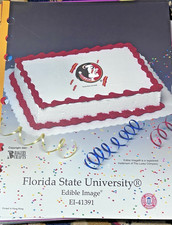 Florida State University FSU Seminoles Birthday Cake Insert Decoration picture