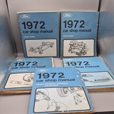 1972 Ford Car Shop Manuals Volumes 1 2 3 4 & 5 Vintage Original Genuine   picture