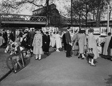 The London Art Show on the Thames Embankment in London UK May 1959 Old Photo 2 picture