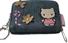 Rare Vintage Sanrio Denim Hello Kitty Wallet 2003 Y2K Pink Inside ECU picture