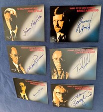 1998 Topps X-Files Fight the Future Autograph Cards Complete Set of (6) Auto picture