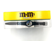 Vintage 1996 M&M’s Blue's Cafe Saxophone Quartz Watch NOS Special Edition picture