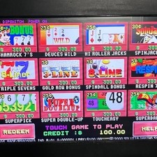 Vintage Solutia Gaming System 8-Liner Touchscreen Machine – Working picture