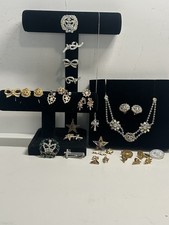 Vintage Masonic Freemason Rhinestone Silver Tone Fraternal Jewels Medals picture
