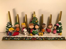 Danbury Mint PEANUTS CHRISTMAS CANDELABRA As-Is See Description picture