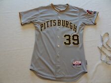 Majestic Authentic Pittsburgh Pirates MLB Gray Jersey 44 Baseball Men's  picture