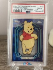 2024 Topps Chrome Disney Winnie The Pooh Refractor /75 PSA 10 picture