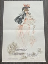 Antique 1899 Ivory Soap Leon Moran Illustrated Color Ad Miss Blossom Victorian picture