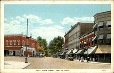 Geneva Ohio OH West Main Street Lawrence Studio c1910s Vintage Postcard picture