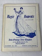 Zeta Omega Zeta 1981 Magic Moments Program Saginaw Michigan Zeta Omega Zeta WOW picture