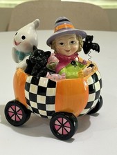 Mackenzie Childs Friends in Cart Figurine picture