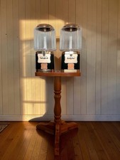 Dual Gumball Candy Machine Vintage Green Gold 1997 VendWorx NEW UNUSED NOS picture