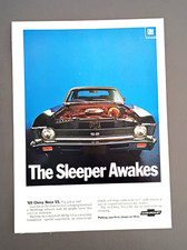1969 Chevy Nova SS 300 HP original auto Ad Print picture