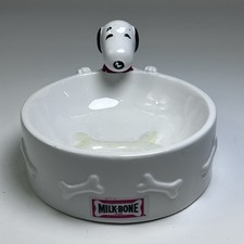 Vintage Milk Bone Dog Treats Promo Peanuts Snoopy Bowl Dish By Benjamin & Medwin picture