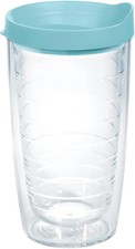 Tervis Clear & Colorful Lidded Made in USA Double Walled Insulated Tumbler Trave picture