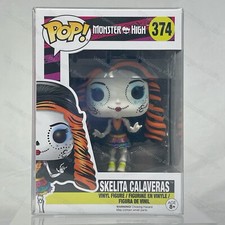 Funko POP Monster High Skelita Calaveras 374 Rare Vaulted + POP Protector picture