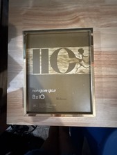Vintage IIC Intercraft Industries 8x10 Non-Glare Glass Gold Metal Picture Frame picture