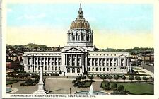 1930s SAN FRANCISCO CALIFORNIA MAGNIFICENT CITY HALL UNPOSTED POSTCARD 42-101 picture