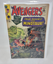 Marvel Avengers #17 (1967) Four Against the Minotaur Stan Lee Hulk Thor 4.5 picture