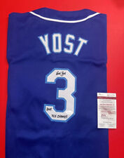 JSA COA Ned Yost Kansas City Royals MLB Baseball Jersey Signed Auto World Series picture