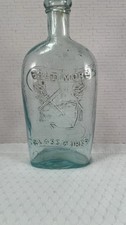 1800's BALTIMORE GLASS WORKS ANCHOR RESURGAM PHOENIX BIRD PINT HISTORICAL Bottle picture