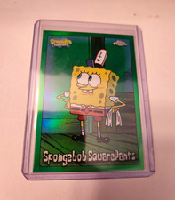 Topps 2025 Topps Chrome SpongeBob SquarePants #25 Green Parallel picture
