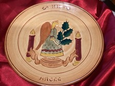 1970 Pennsbury Pottery Angel Christmas Plate First Edition Mint picture