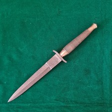 Fairbairn Sykes Commando England British Brass Fighting Knife Repro picture