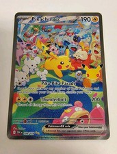 Pikachu Ex Special Illustration Rare - 149/128 - ME 30th Celebration Pokemon TCG picture