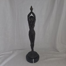 Vintage Art Deco Starfish Dancer Bronze Statue After Chiparus 23