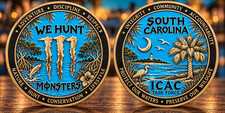 South Carolina Wildlife Task Force Challenge Coin 2 Side Conservation Gift picture