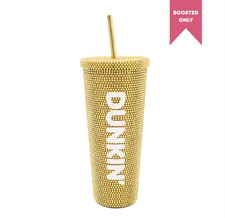 Dunkin' Pop Up Shop Exclusive Sparkly Gold Tumbler LIMITED EDITION    (PRE SALE) picture