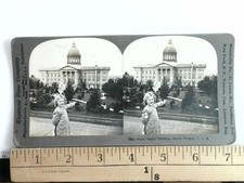 State Capitol Building Salem Oregon Stereoview Keystone View Co. 1904 Curved picture