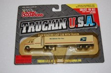 1997 Racing Champions Truckin USA 1/144 Scale Diecast Cab w/ Trailer Rare USPS picture