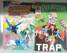 Vintage Comic Book Lot Of 2 Dreadstar Trap 1985 & Justice League Official Index picture