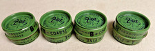 4 Cans Vintage NOS Advertising Clover Valve Grinding Tin Course & Fine 2 oz picture