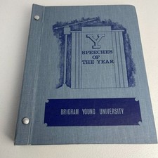 Brigham Young University Speeches of the Year Book 1968-69 VTG picture
