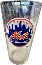 New York Mets Budweiser Bowtie Beer Pint Glass, MLB, 2006, New, Unused, Mint picture