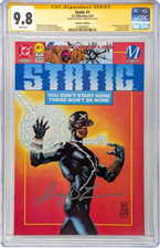 Static #1 Collector's Edition DC/Milestone CGC SS 9.8 Signed Denys Cowan picture
